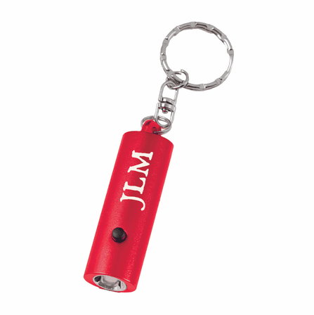 Personalized Keychain Flashlight - Red - Discontinued