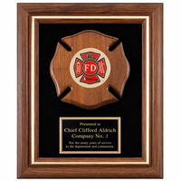 Personalized  Maltese Cross Firefighter's Frame