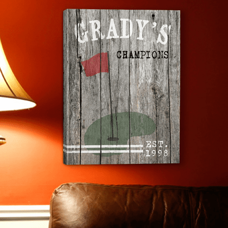 Personalized Man Cave Canvas Print