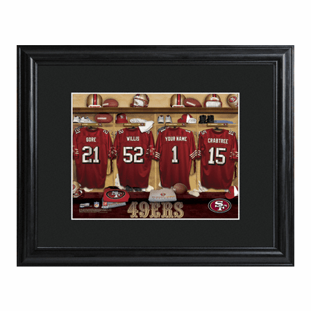 Personalized NFL Locker Room Print