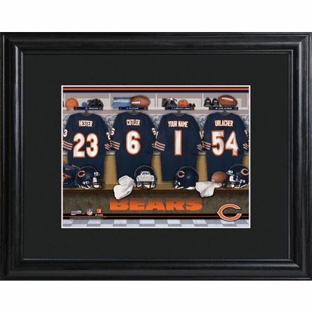Personalized NFL Locker Room Print