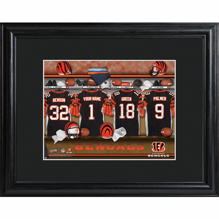 Personalized NFL Locker Room Print