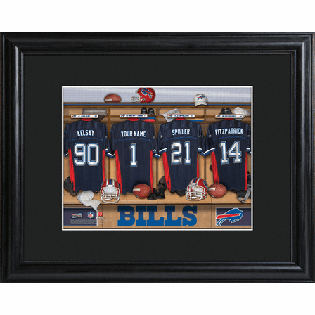 Personalized NFL Locker Room Print
