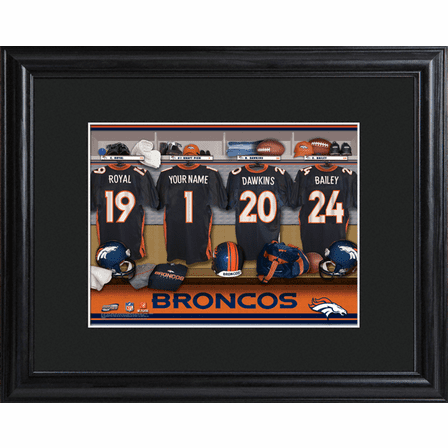Personalized NFL Locker Room Print