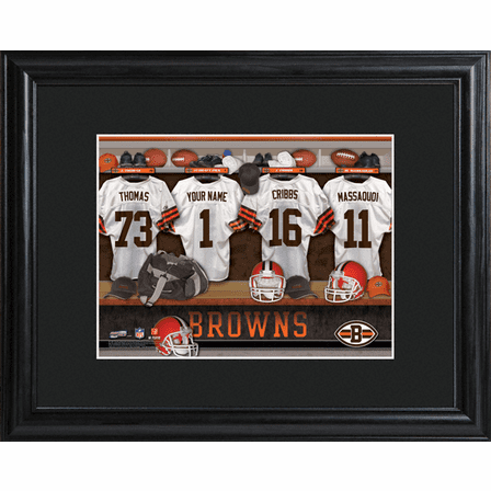 Personalized NFL Locker Room Print