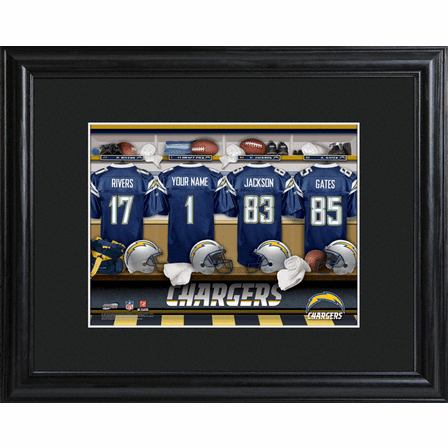 Personalized NFL Locker Room Print