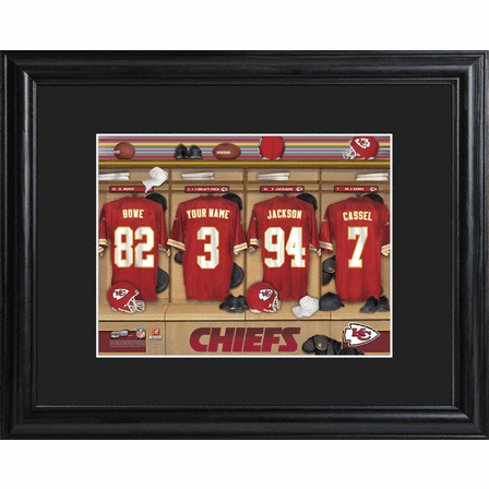 Personalized NFL Locker Room Print