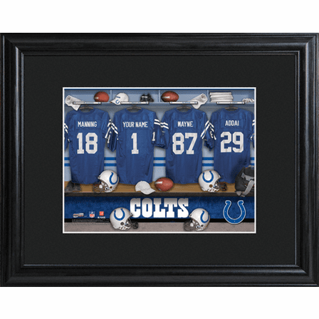 Personalized NFL Locker Room Print