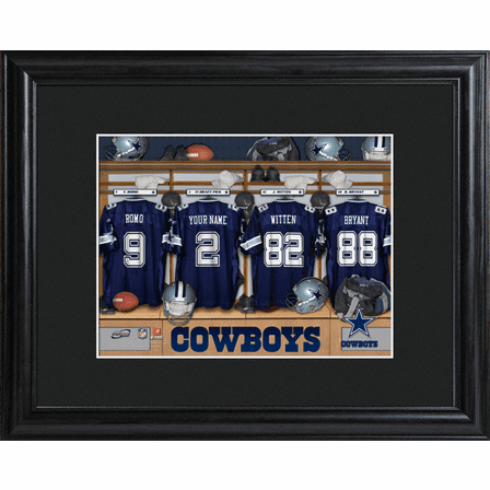 Personalized NFL Locker Room Print
