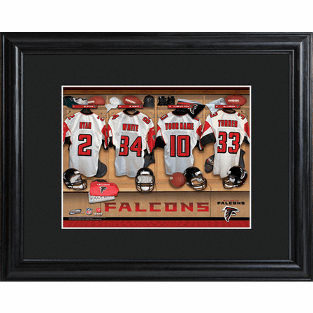 Personalized NFL Locker Room Print