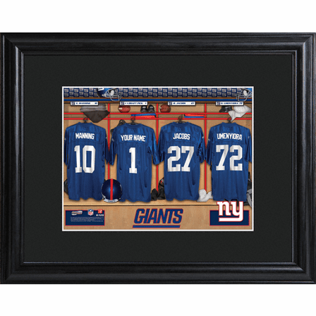 Personalized NFL Locker Room Print