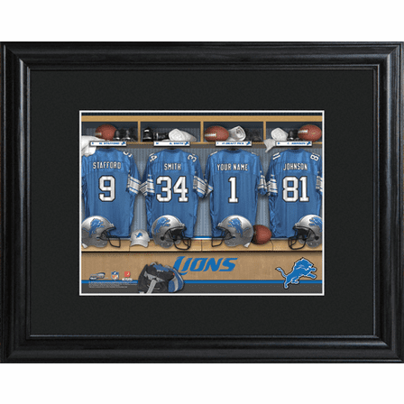 Personalized NFL Locker Room Print