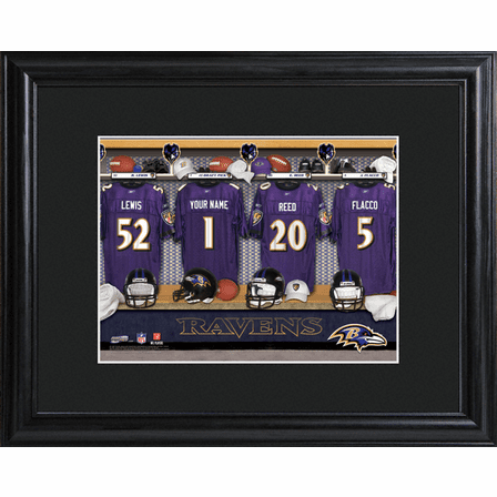 Personalized NFL Locker Room Print