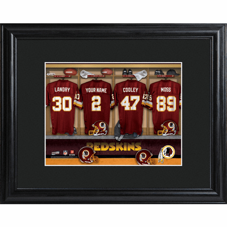 Personalized NFL Locker Room Print