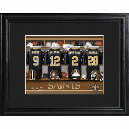 Personalized NFL Locker Room Print