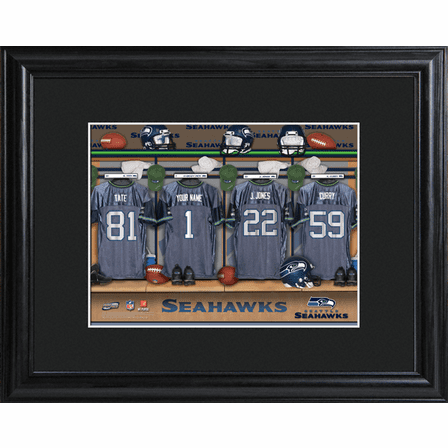 Personalized NFL Locker Room Print