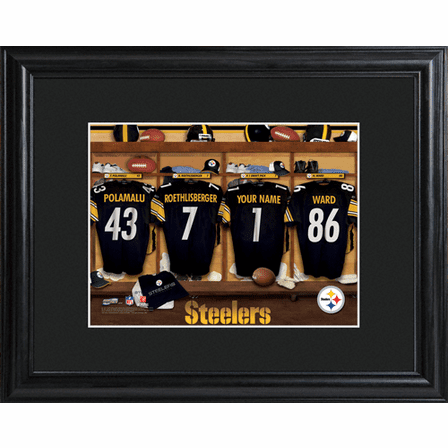 Personalized NFL Locker Room Print