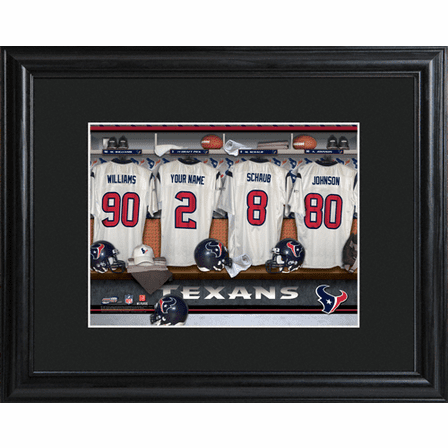 Personalized NFL Locker Room Print
