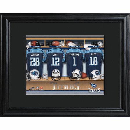 Personalized NFL Locker Room Print