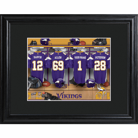Personalized NFL Locker Room Print
