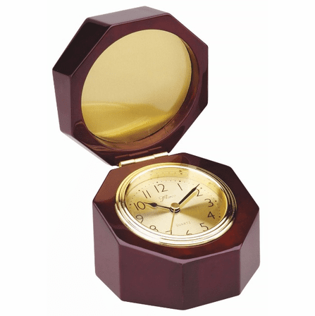 Personalized Octagon Style Chest Clock with Gold Dial