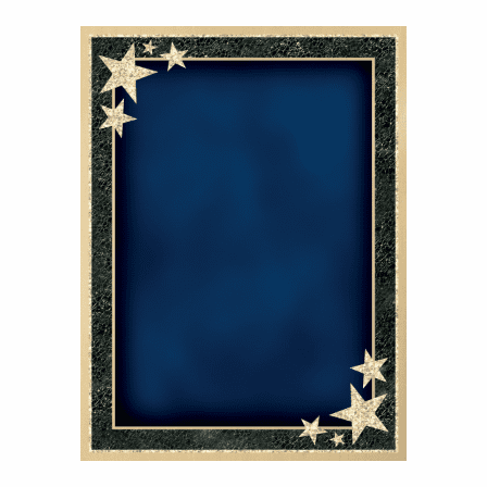 Personalized Piano Finish Rosewood Plaque With Starburst Plate - Discontinued