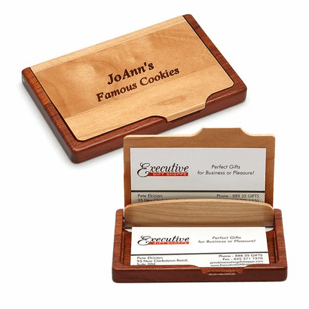 Personalized Pocket/Desktop Engravable Business Card Holder