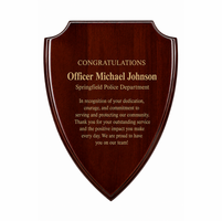 Personalized Police Officer's/Fireman's Shield
