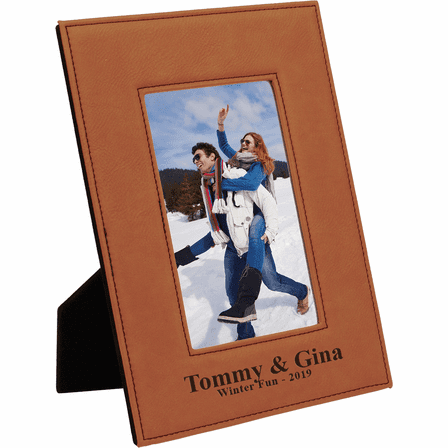 Personalized Rawhide 5" x 7" Picture Frame