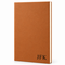 Personalized Rawhide Tone Journal with Black Satin Bookmark