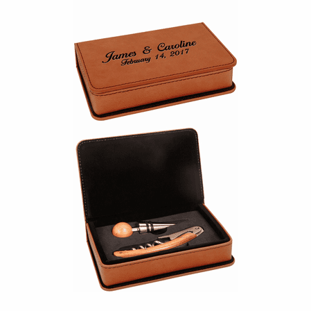 Personalized Rawhide Wine 2 Piece Tool Set