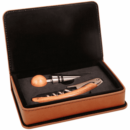 Personalized Rawhide Wine 2 Piece Tool Set