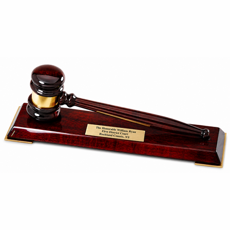 Personalized Rosewood Gavel & Stand