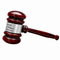 Personalized Rosewood Gavel With Silver Band & Sounding Board