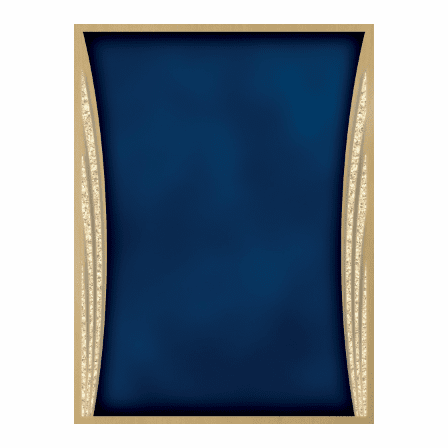 Personalized Rosewood  Plaque With Showtime Plate - Discontinued