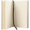 Personalized Rustic Brown Journal with Black Satin Bookmark