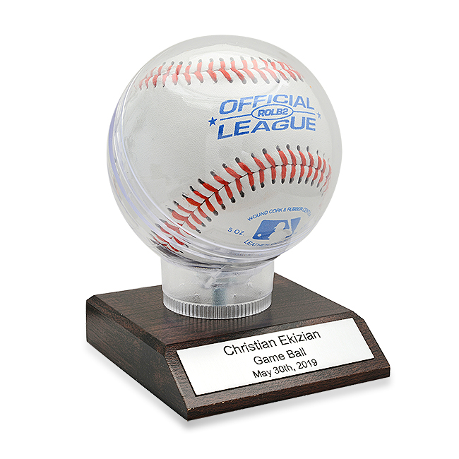 Personalized Souvenir Baseball Holder