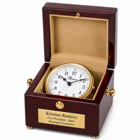 Personalized Square Style Chest Clock with White Rotating Dial