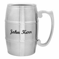 Personalized Stainless Steel Beer Barrel Mug
