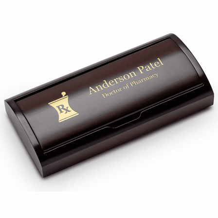 Pharmacist Theme  Personalized Two Piece Pen Set with Wood Box