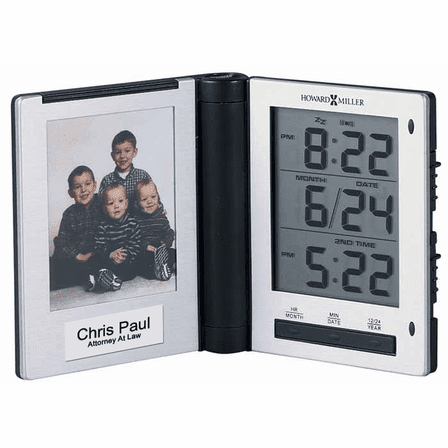 Photo Traveler Travel Alarm Clock by Howard Miller - Discontinued
