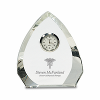 Physical Therapist Personalized Arch Premier Crystal Clock