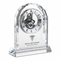 Physical Therapist Solid Crystal Personalized Quartz Clock With Arched Top