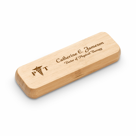 Physical Therapist Theme Bamboo Pen and Box Set