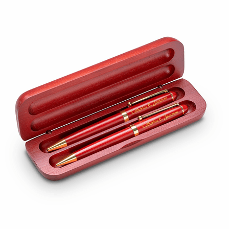 Physical Therapist Theme Cherrywood Double Pen and Box Set
