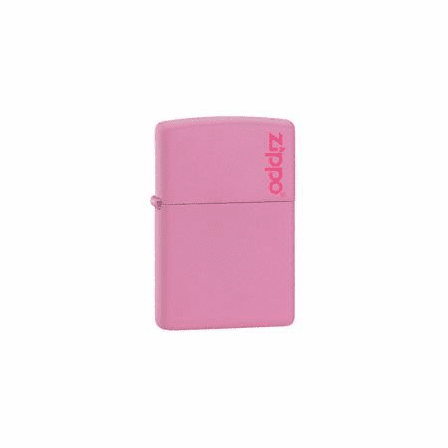 Pink Matte with Zippo Logo Zippo Lighter - ID# 238ZL