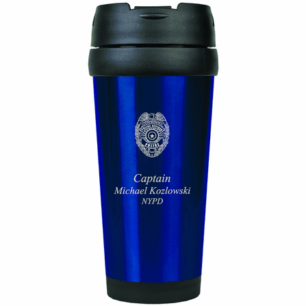 Police Officer's Personalized Travel Coffee Mug
