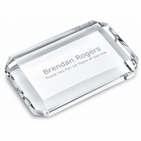 Premier Crystal Rectangle Paper Weight
