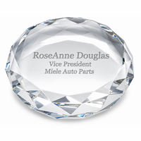 Premier Crystal Round Paper Weight