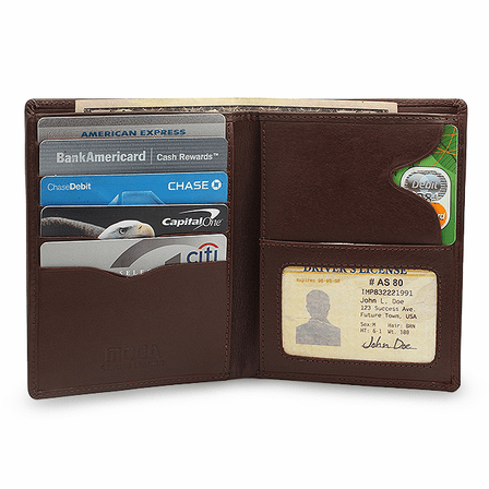 Premium Leather Large Men's Bifold Wallet